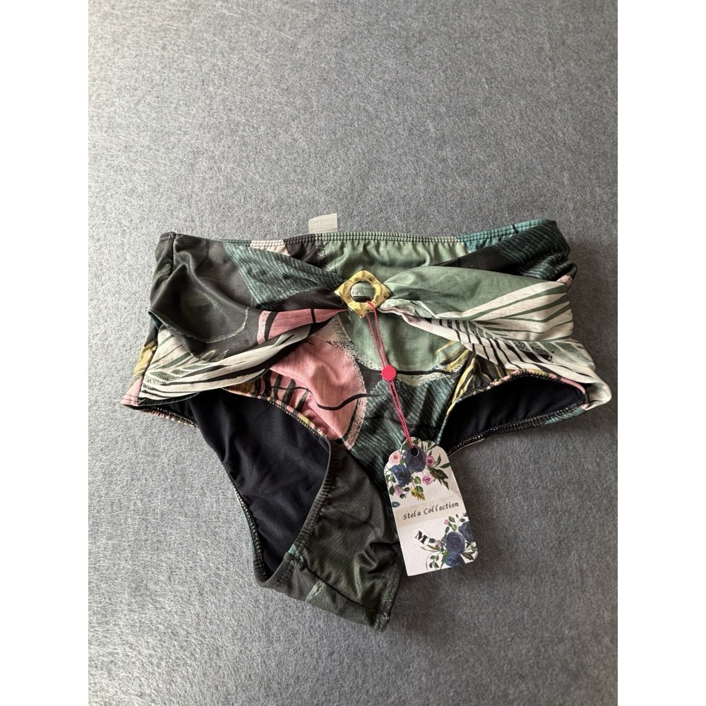 Summer Vacation Beachy Tropical  Allamar Stela Bikini Bathing suit bottom Sz M